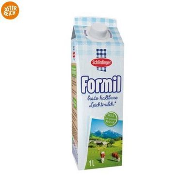 Haltbare Milch Leichtmilch Schärdinger Formil aus Österreich 0,5%Fett -