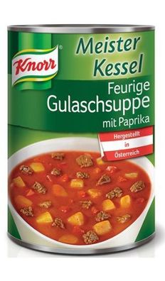 Feurige Gulaschsuppe Knorr Meisterkessel 500gr Dose - 3 Varianten/ Stückzahlen