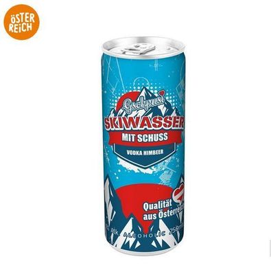 Gschpusi Skiwasser mit Schuss Wodka-Himbeere 4 % Alc. je 0.250L x 12 Dosen