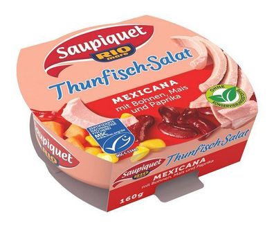 Saupiquet Rio Mare Thunfisch-Salat Messicana, MSC zertifiziert, Fix und fertig