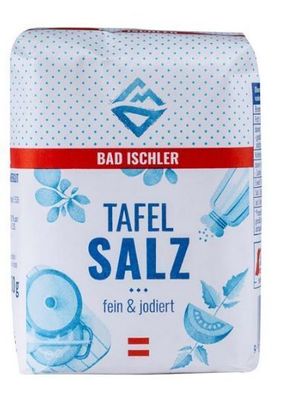 Tafel Salz fein & jodiert 500gr Bad Ischler 3 Varianten/ Stückzahlen
