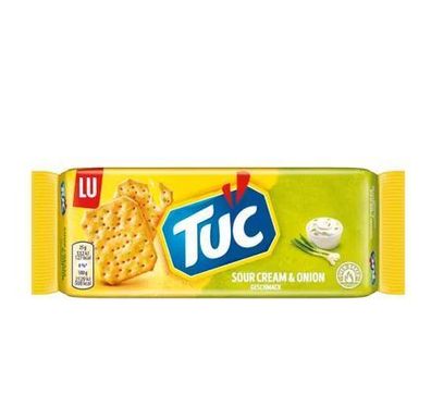 Tuc De Beukelaer Cracker Sour Cream und Onion - Gesalzen 100 Gramm