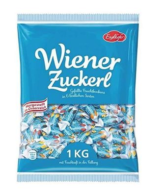 Wiener Zuckerl Frucht Bonbons Englhofer enthalten Füllungen aus besten Früchten 1000g