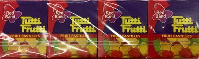 Red Band Original Fruit Flavour Tutti Frutti Fruchtgummi 4er Pack je 15g