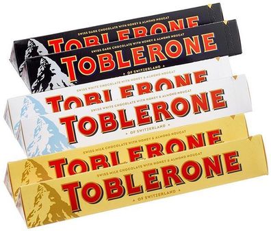 Toblerone Probierset 6er Pack Schweizer Schokolade je 100g