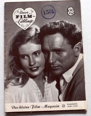 Unser Filmlieblinge ca. 12 x 17cm - Original Filmzeitschrift Nr. 24 Juni 1953