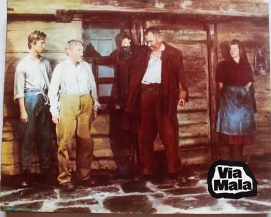 Via Mala Gert Fröbe Christine Kaufmann Kinoaushangfoto 30x24cm 15