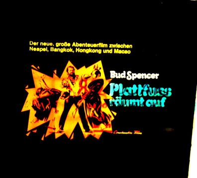 Plattfuss räumt auf Bud Spencer Original Kino-Dia / Film-Dia / Diacolor /