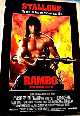 Rambo 2 Sylvester Stallone Filmplakat, Poster, A1 60 x 84