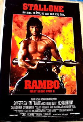Rambo 2 Sylvester Stallone Filmplakat, Poster, A1 60 x 84 cm