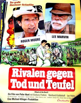 Rivalen gegen Tod und Teufel Roger Moore A 1 Original Kinoplakat 60/84
