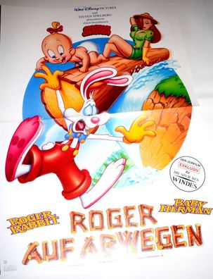 Roger auf Abwegen Original A3 Kinoplakat Walt Disney / Roger Rabbit