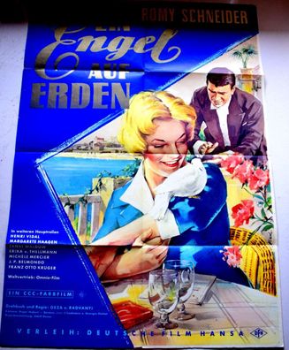 Romy Schneider Ein Engel auf Erden Filmposter A 1 Original Kinoplakat - ca. 60 x 84cm