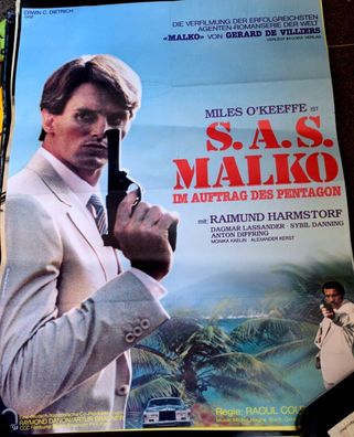 S.A.S. Malko Miles o Keffe Filmposter A 1 Original Kinoplakat 60/84