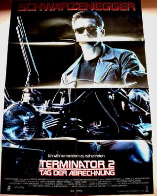 Schwarzenegger: Terminator 2 (1991) Filmposter A 1 Kinoplakat - ca. 60 x 84cm