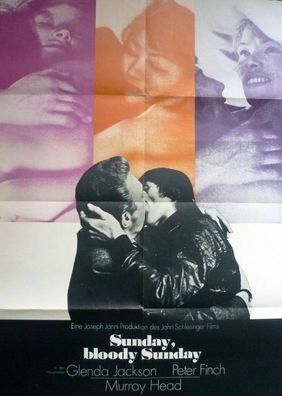 Sunday bloody Sunday Peter Finch Filmposter A 1 Original Kinoplakat 60/84