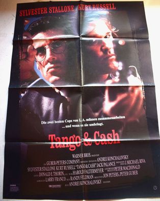 Tango & Cash Sylvester Stallone Kurt Russel Kino-Filmplakat A1 84x60cm gefaltet