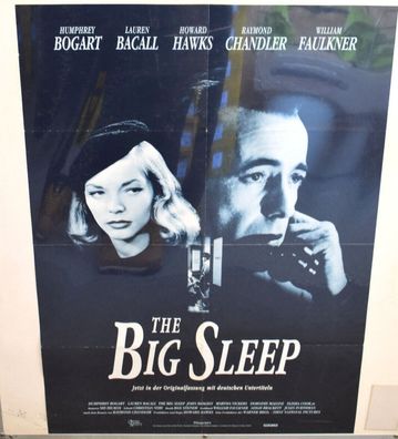 The Big Sleep Humohrey Bogart Lauren Bacall A1 84 x 60cm Original Kinoplakat