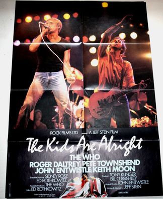 The Kids Are Alright The Who Roger Daltrey 84 x 60cm Original Kinoplakat