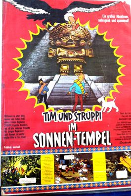 Tim und Struppi im Sonnen-Tempel Filmposter A 1 Kinoplakat - ca. 60 x 84cm