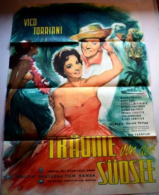 Träume von der Südsee Vico Torriani Rahl Filmposter Original Kinoplakat 60/84
