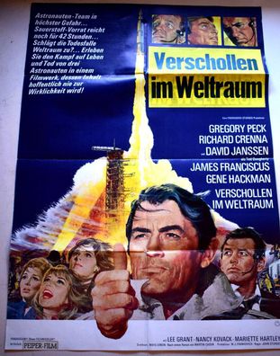 Verschollen im Weltraum Gregory Peck Filmposter A 1 Kinoplakat - ca. 60 x 84cm
