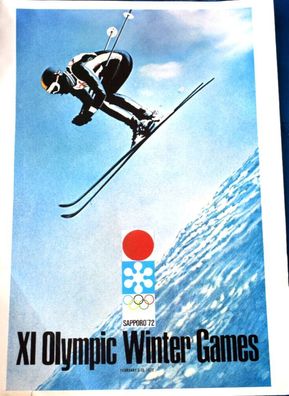 XI Sapporo Winter Olympic Games 59 x 40cm Poster Plakat Reprint