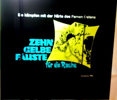 Zehn Gelbe Fäuste für die Rache Dia Original Kino-Dia / Film-Dia / Diacolor /