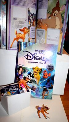 Walt Disney Das Beste aus 100 Jahre Stickeralbum vollständig beklebt plus Bambi