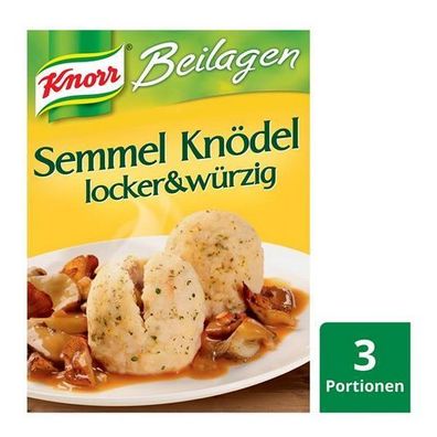 Semmel Knödel Knorr- 6 Semmelknödel in Kochbeuteln -200g 3 Varianten/ Stückzahlen