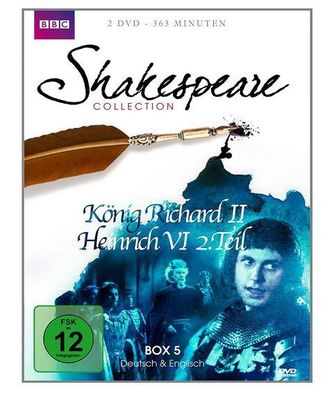 Shakespeare Collection 5 - König Richard II/ Heinrich VI Teil 2 [2 DVDs] NEU/ OVP