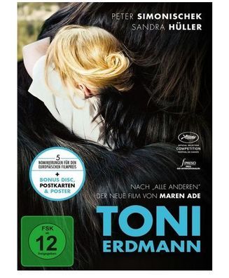 Toni Erdmann Peter Simonischek von Maren Ade 2er DVD/ NEU/ OVP/ mit Postkarten