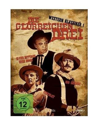 Verfolgt, Rio Grande, 12 Uhr Mi Die glorreichen Drei - Western Klassiker 3 DVDs