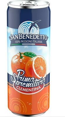San Benedetto Clementinen - Kohlensäurehaltiges Erfrischungsgetränk 0,33l