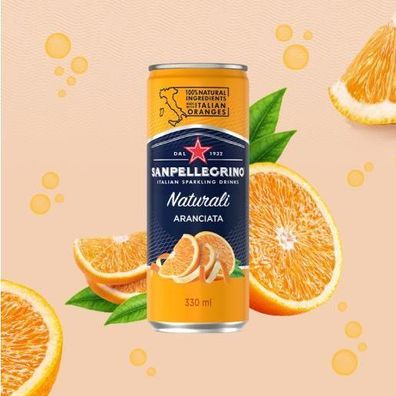 Sanpellegrino Orangen Limonade Aranciata Hoher Fruchtanteil 16%