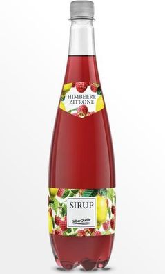 Sirup Himbeer Zitrone Getränkesirup Fruchtgehalt mindestens 20% 1L SilberQuelle