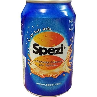 Spezi Cola-Orange Limonade mit Koffein 0,33L Dose, 12 oder 24er Pack 2 Varianten