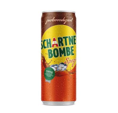 Cola Mix Spezi Zuckerreduziert von Schartner Bombe aus Österreich Vegan 0,33l Dosen