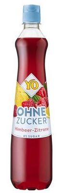 Yo Sirup Himbeer Zitrone ohne Zucker je 700 ml 3 Varianten