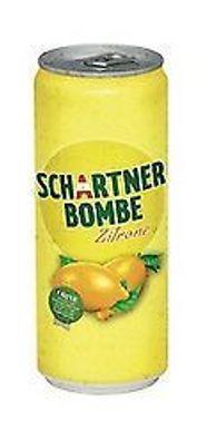 Zitronen Limonade Mineralwasser Schartner Bombe 24 x 0,33l Dosen - 3 Varianten