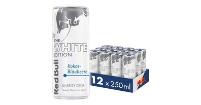Red Bull Energy Drink White Edition Kokos-Blaubeere 250ml 1-24 Stck