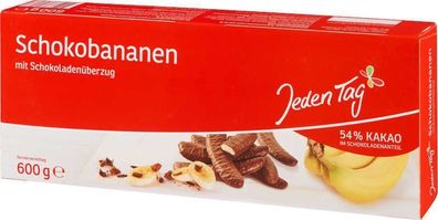 Schokobananen mit Schokoladenüberzug/ Schaumzucker mit 600g - 3 Varianten