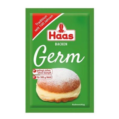 Trockenhefe Germ von Haas Österreichische Qualität - Packung mit 3 Stück x 5