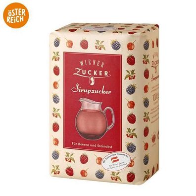 Sirupzucker Beeren & Steinobst Wiener Zucker je 1kg - 3 Packungen