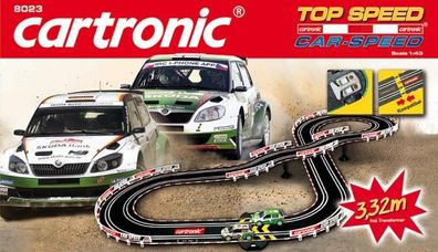 Cartronic Car-Speed "Top Speed" 3,32 m mit Rallye Rennbahn + 2 Rallye-Fahrzeuge