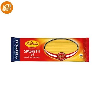 Spaghetti N^5 von Recheis Teigwaren Nudeln Österreichische Qualität 500g