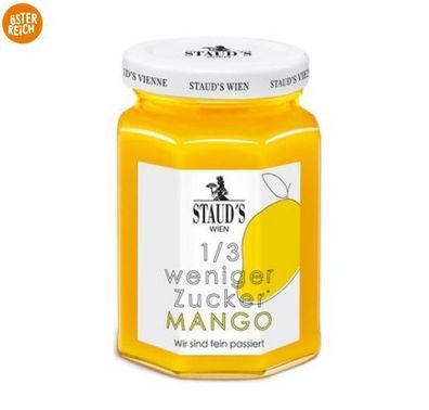 Staud's Mango Zuckerreduziert Konfitüre Marmelade 1 - 6 Stck Gluten-Laktosefrei