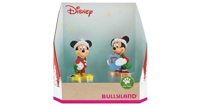 Walt Disney Mickey und Minnie Weihnachten - Schnee Bullyland 15074 - Box NEU