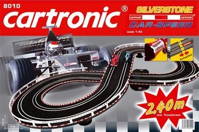 Cartronic Car-Speed "Silverstone" 2,40 m Rennbahn + 2 Fahrzeuge Typ F1