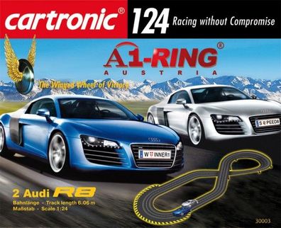 Cartronic 124 A1-Ring without Compromise Rennbahn Rennstrecke + 2X Audi R8